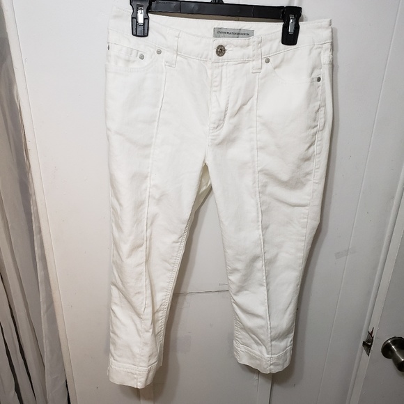 Chico's Pants - Chico's White 5-Pocket Stretch Capri